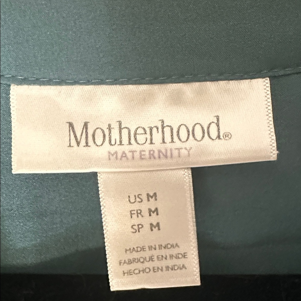 Motherhood Teal Maternity Tunic - Picture 2 of 3